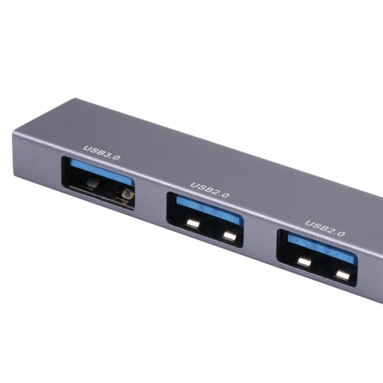 889R USB Male to Dual USB 2.0+USB 3.0 Female Adapter(Silver) - USB 3.0 HUB by PMC TechLife | Online Shopping South Africa | PMC TechLife | Buy Now Pay Later Mobicred