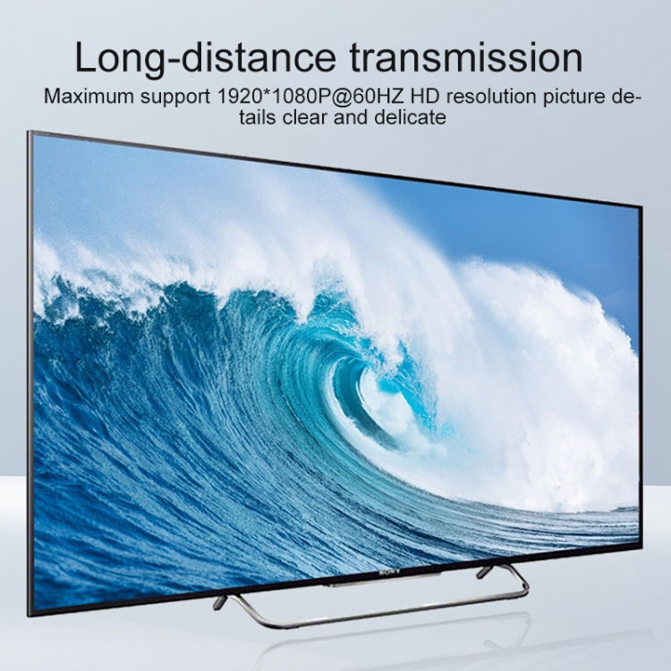 Measy VGA1815 VGA Extender Transmitter and Receiver Converter, POE Single Power Supply, Transmission Distance: 150m(UK Plug) - free shipping - PMC Jewellery - Order now!