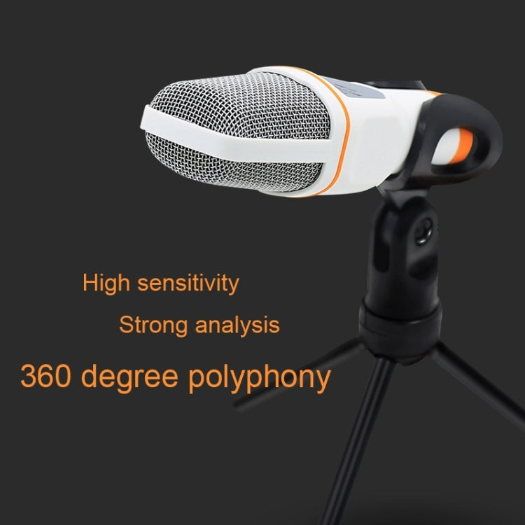Yanmai SF666 Professional Condenser Sound Recording Microphone with Tripod Holder, Cable Length: 1.3m, Compatible with PC and Mac for Live Broadcast Show, KTV, etc.(Gold) - Microphone by Yanmai | Online Shopping South Africa | PMC TechLife | Buy Now Pay Later Mobicred