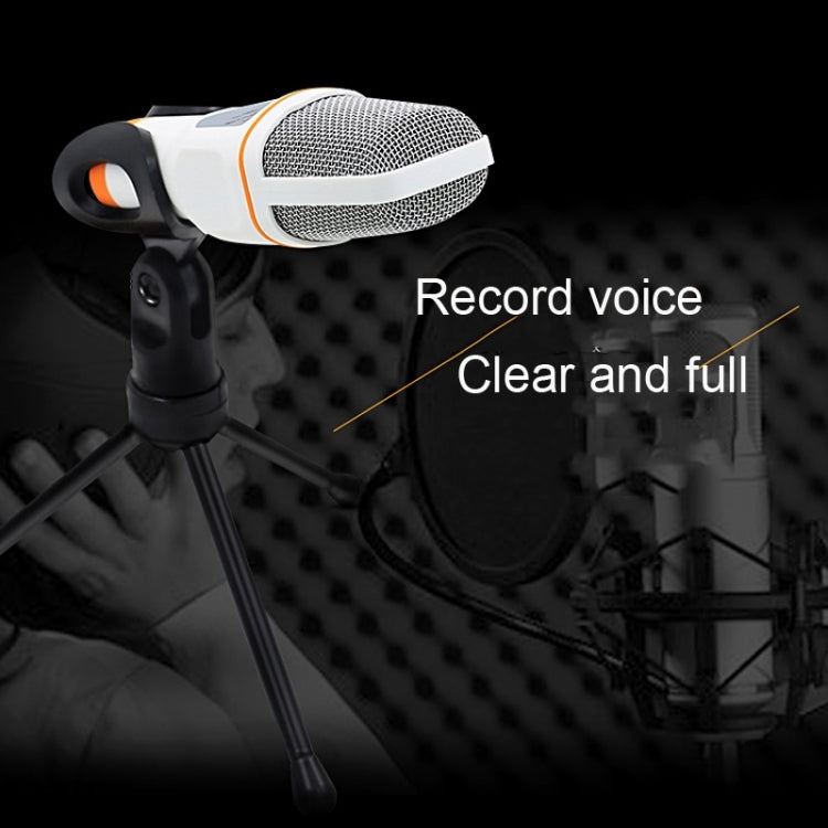 Yanmai SF666 Professional Condenser Sound Recording Microphone with Tripod Holder, Cable Length: 1.3m, Compatible with PC and Mac for Live Broadcast Show, KTV, etc.(Gold) - Microphone by Yanmai | Online Shopping South Africa | PMC TechLife | Buy Now Pay Later Mobicred