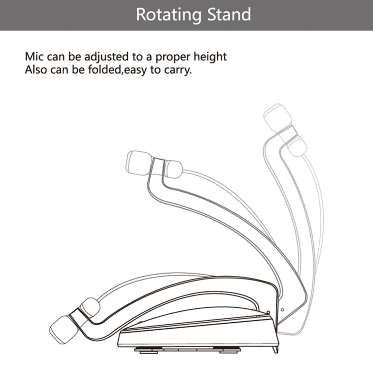 Yanmai SF-911 Professional Condenser Sound Recording 3.5mm Jack Microphone with Base Holder, Cable Length: 1.5m, Compatible with PC and Mac for Live Broadcast Show, KTV, etc.(White) - Microphone by Yanmai | Online Shopping South Africa | PMC TechLife | Buy Now Pay Later Mobicred