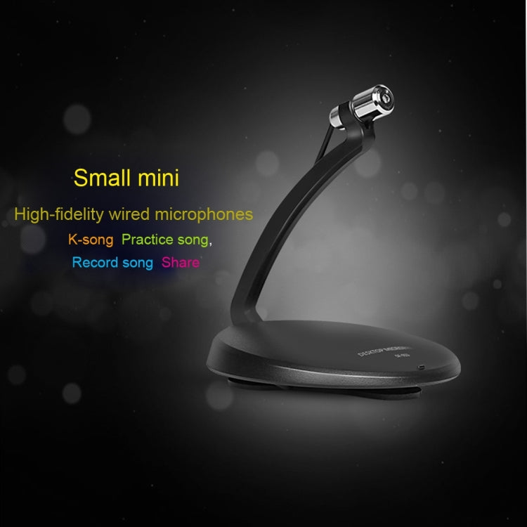 Yanmai SF-911B USB 2.0 Professional Condenser Sound Recording Microphone with Base Holder, Cable Length: 1.5m, Compatible with PC and Mac for Live Broadcast Show, KTV, etc.(Black) - Microphone by Yanmai | Online Shopping South Africa | PMC TechLife | Buy Now Pay Later Mobicred