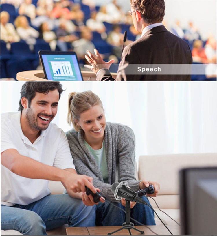 Yanmai Y20 Professional Game Condenser Microphone  with Tripod Holder, Cable Length: 1.8m, Compatible with PC and Mac for  Live Broadcast Show, KTV, etc.(Rose Gold) - Microphone by Yanmai | Online Shopping South Africa | PMC TechLife | Buy Now Pay Later Mobicred