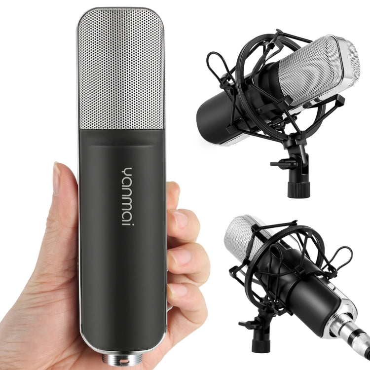 Yanmai Q8 Professional Game Condenser Sound Recording Microphone with Holder, Compatible with PC and Mac for  Live Broadcast Show, KTV, etc.(Black) - Microphone by Yanmai | Online Shopping South Africa | PMC TechLife | Buy Now Pay Later Mobicred