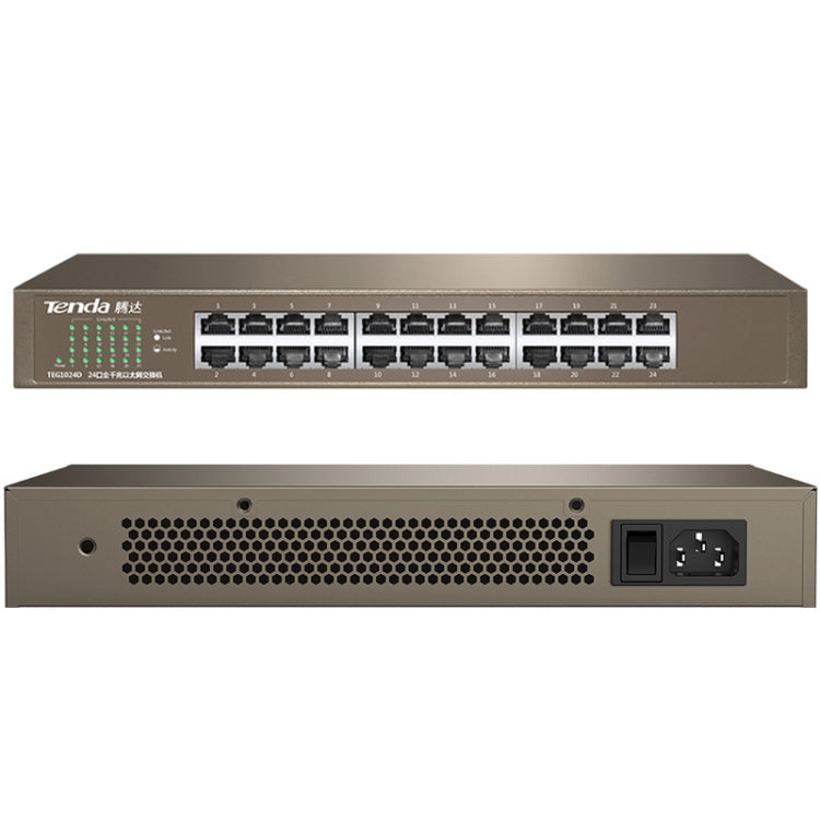 Tenda TEG1024D Desktop v7.0 24-Port Gigabit Ethernet Switch 6KV Lightning Protect - free shipping - PMC Jewellery - Order now!
