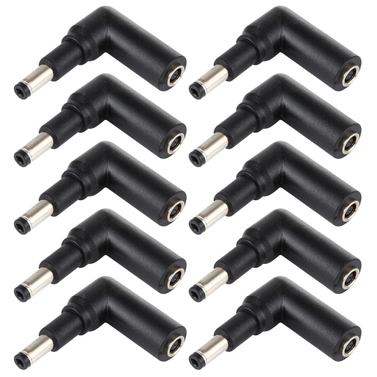 10 PCS 4.5 x 3.0mm Female to 4.8 x 1.7mm Male Plug Elbow Adapter Connector - Universal Power Adapter by PMC Jewellery | Online Shopping South Africa | PMC Jewellery | Buy Now Pay Later Mobicred