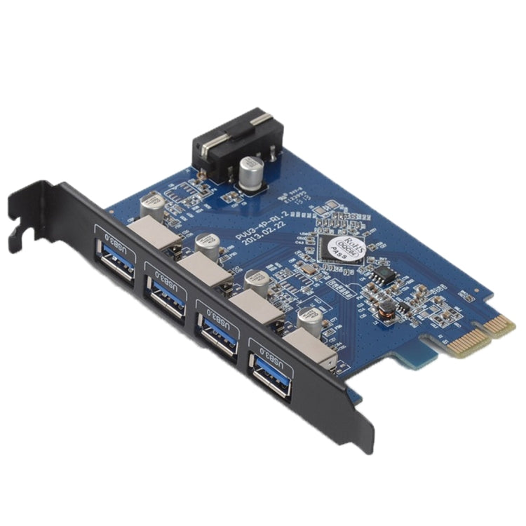 ORICO PVU3-4P 4 Ports USB3.0 PCI Express Card for Desktop(Black) - free shipping - PMC Jewellery - Order now!