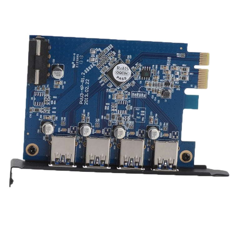 ORICO PVU3-4P 4 Ports USB3.0 PCI Express Card for Desktop(Black) - free shipping - PMC Jewellery - Order now!