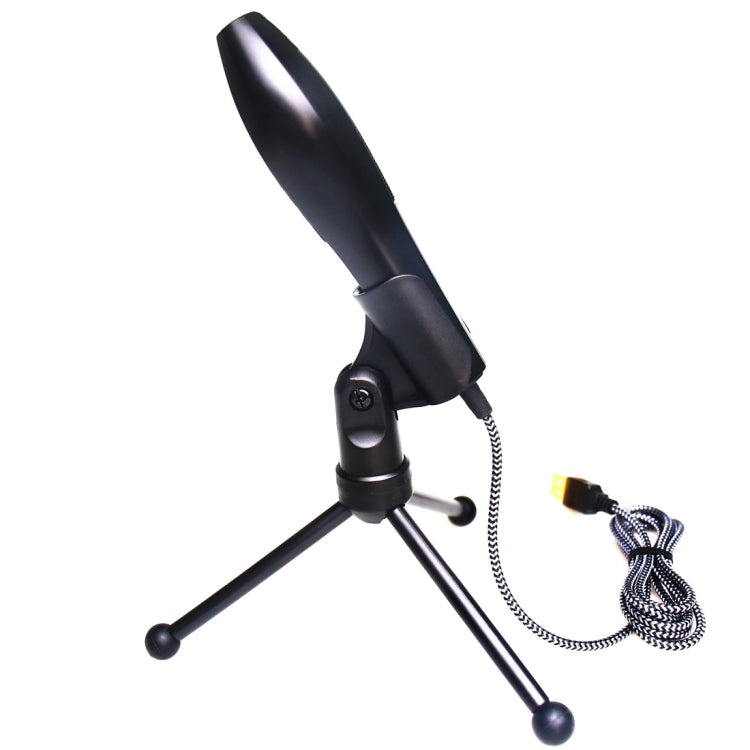 Yanmai Q5 USB 2.0 Game Studio Condenser Sound Recording Microphone with Holder, Compatible with PC and Mac for  Live Broadcast Show, KTV, etc.(Black) - Microphone by Yanmai | Online Shopping South Africa | PMC TechLife | Buy Now Pay Later Mobicred