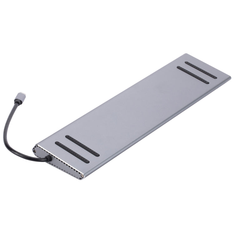 LS1094 12 in 1 Type-C to Dual HDMI Docking Station - USB HUB by PMC TechLife | Online Shopping South Africa | PMC TechLife