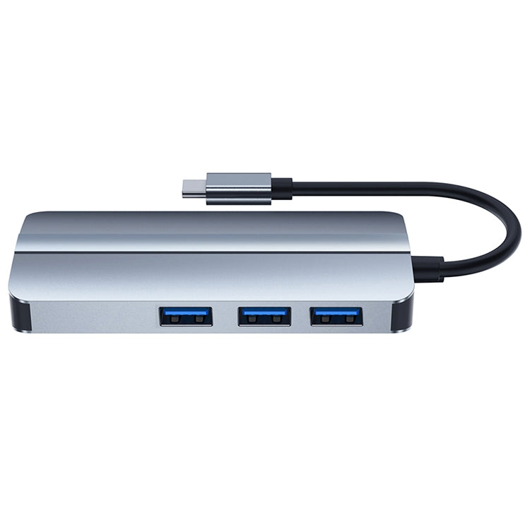 BYL-2209 6 in 1 USB-C / Type-C to USB Multifunctional Docking Station HUB Adapter - USB HUB by PMC Jewellery | Online Shopping South Africa | PMC Jewellery | Buy Now Pay Later Mobicred
