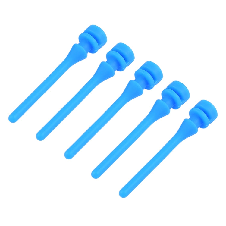 60 PCS 40mm Anti Vibration Soft Damping Nail Rubber Silicone Computer Fan Screw (Blue) - Fan Cooling by PMC Jewellery | Online Shopping South Africa | PMC Jewellery | Buy Now Pay Later Mobicred