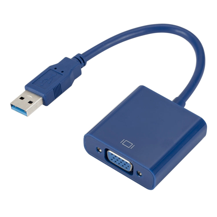 External Graphics Card Converter Cable USB3.0 to VGA, Resolution: 720P(Blue) - Converter by PMC TechLife | Online Shopping South Africa | PMC TechLife | Buy Now Pay Later Mobicred
