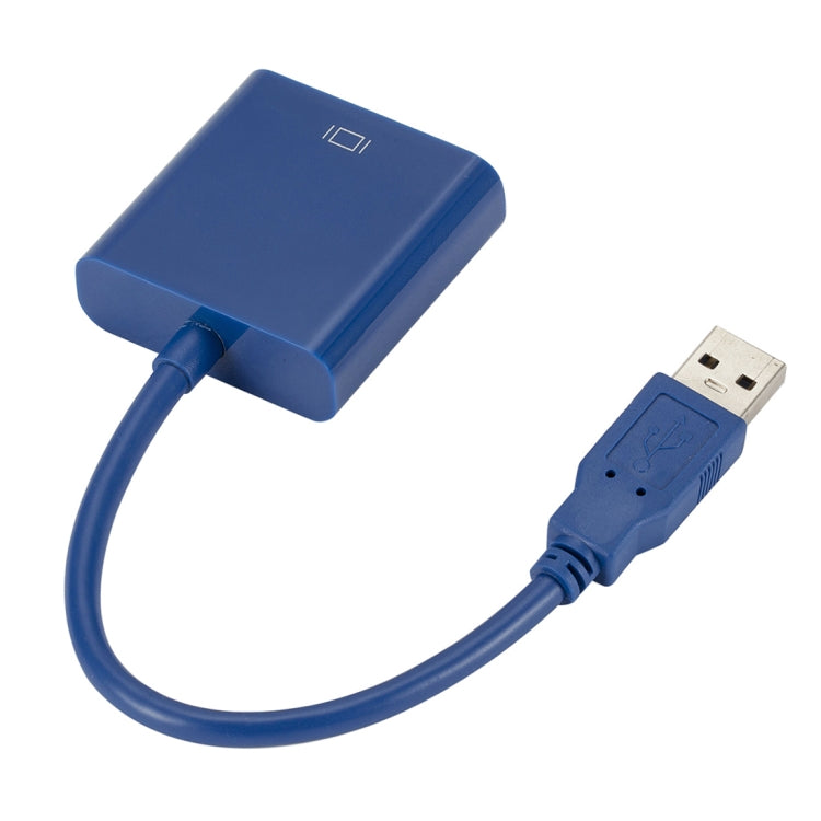 External Graphics Card Converter Cable USB3.0 to VGA, Resolution: 720P(Blue) - Converter by PMC TechLife | Online Shopping South Africa | PMC TechLife | Buy Now Pay Later Mobicred