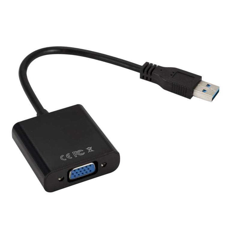 External Graphics Card Converter Cable USB3.0 to VGA, Resolution: 1080P(Black) - Converter by PMC TechLife | Online Shopping South Africa | PMC TechLife | Buy Now Pay Later Mobicred