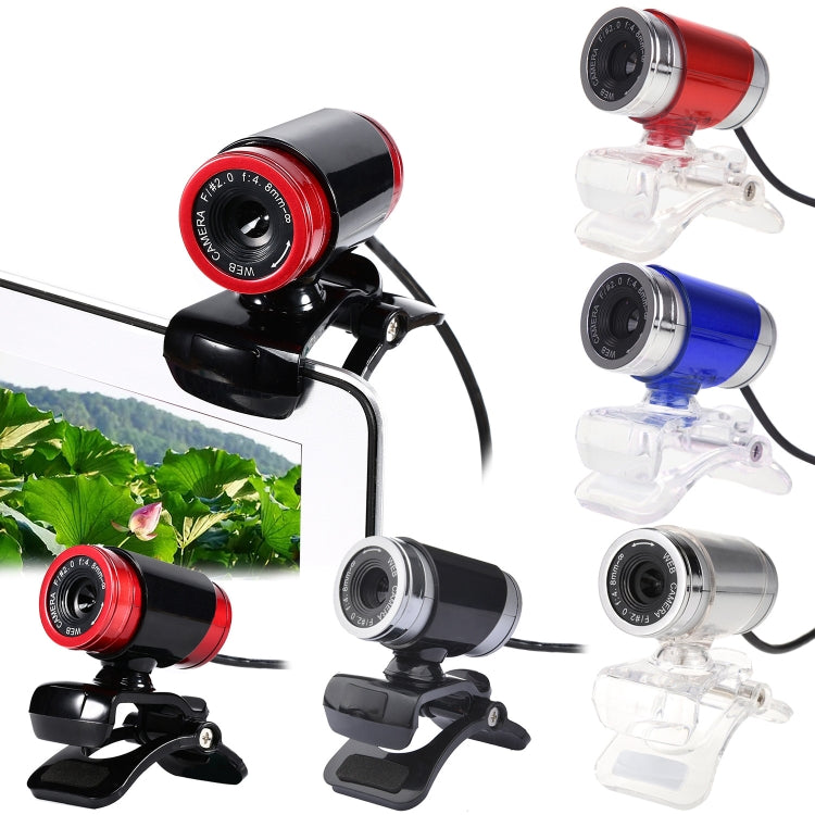 HXSJ A860 30fps 480P HD Webcam for Desktop / Laptop, with 10m Sound Absorbing Microphone, Length: 1.4m(Grey) - free shipping - PMC Jewellery - Order now!