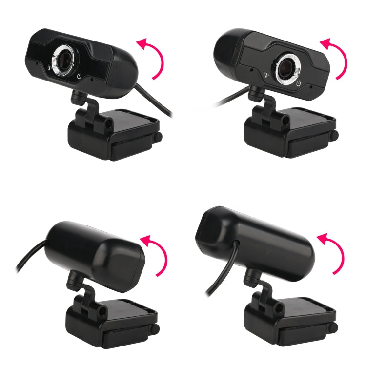 HXSJ S50 30fps 100 Megapixel 720P HD Webcam for Desktop / Laptop / Smart TV, with 10m Sound Absorbing Microphone, Cable Length: 1.4m - free shipping - PMC Jewellery - Order now!