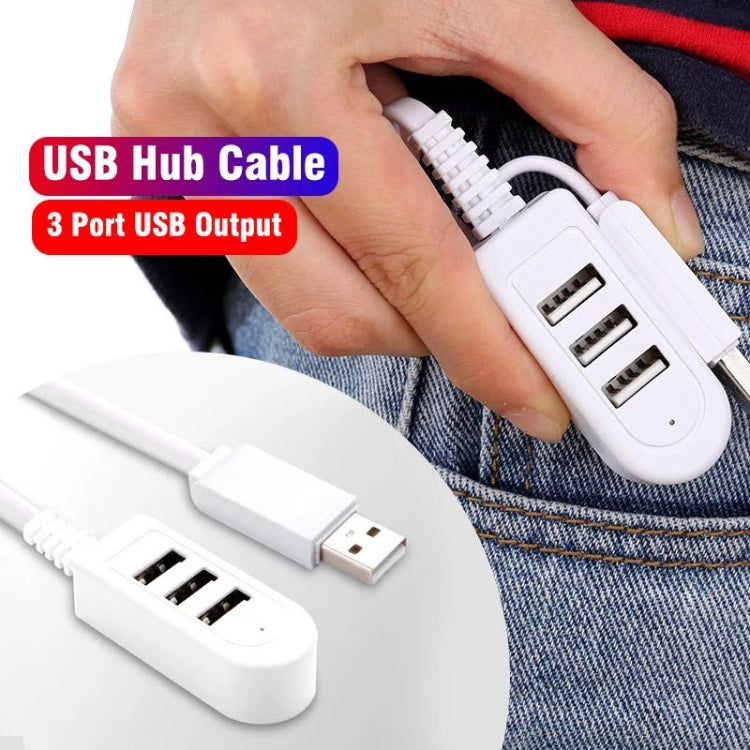 1.2m TPE USB A to 3 USB Ports Female HUB Adapter - free shipping - PMC Jewellery - Order now!