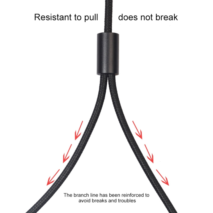 REXLIS 3635 3.5mm Male to Dual RCA Gold-plated Plug Black Cotton Braided Audio Cable for RCA Input Interface Active Speaker, Length: 10m - RCA Cable by REXLIS | Online Shopping South Africa | PMC TechLife | Buy Now Pay Later Mobicred