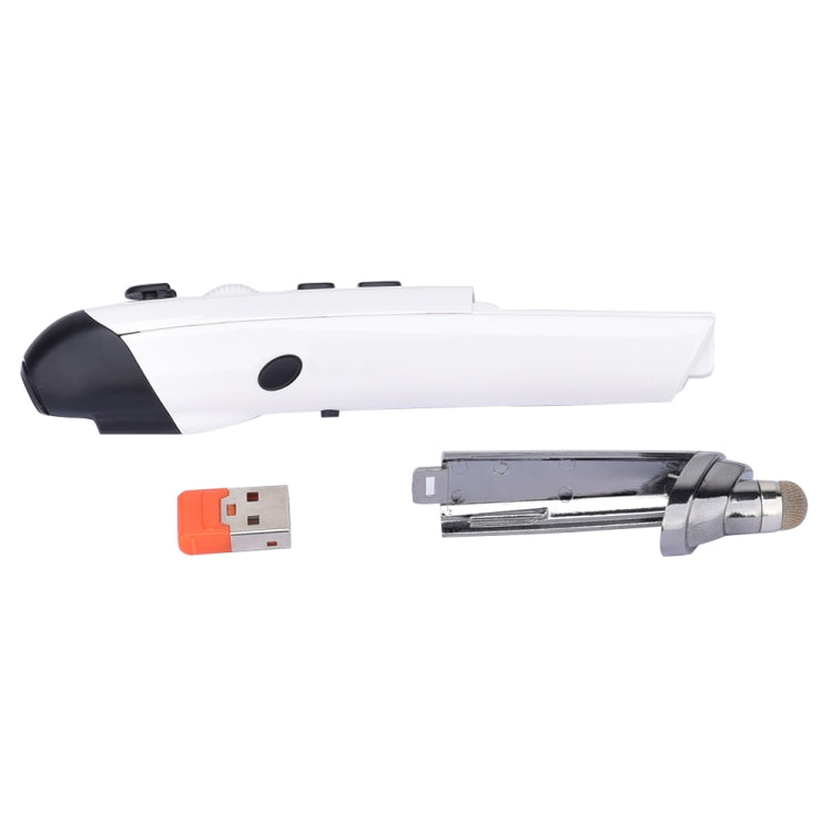 PR-08 6-keys Smart Wireless Optical Mouse with Stylus Pen & Laser Function (White) - Wireless Mice by PMC Jewellery | Online Shopping South Africa | PMC Jewellery | Buy Now Pay Later Mobicred