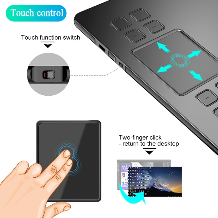VEIKK A50 10x6 inch 5080 LPI Smart Touch Electronic Graphic Tablet, with Type-c Interface - free shipping - PMC TechLife - Order now!