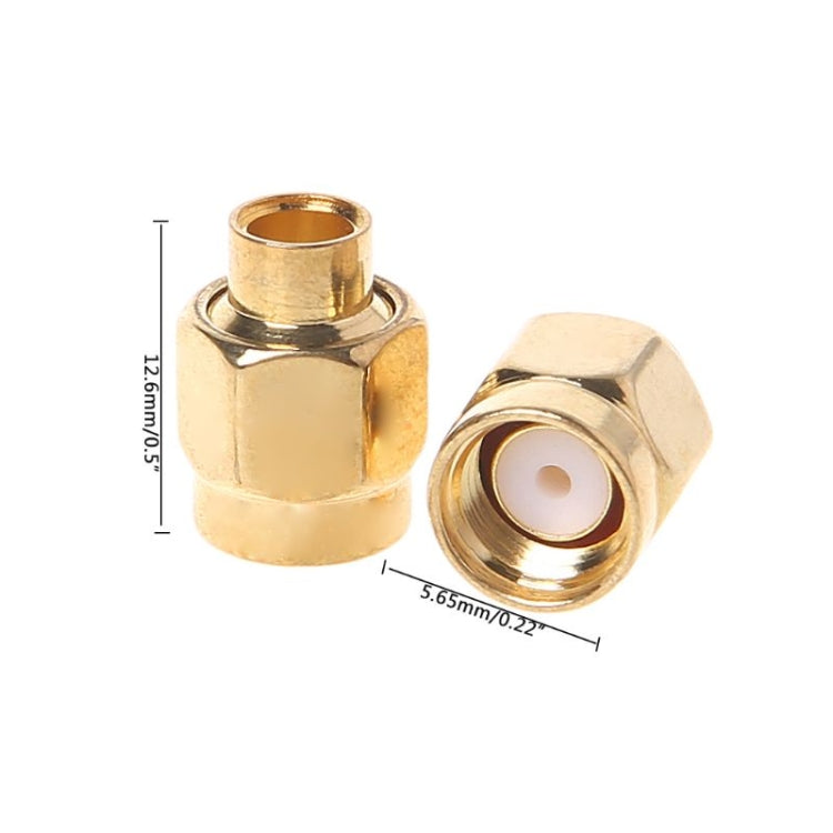 20 PCS SMA-JB3 RF Connector SMA Male Inner Screw & Pin Solder Semi-Rigid - free shipping - PMC Jewellery - Order now!