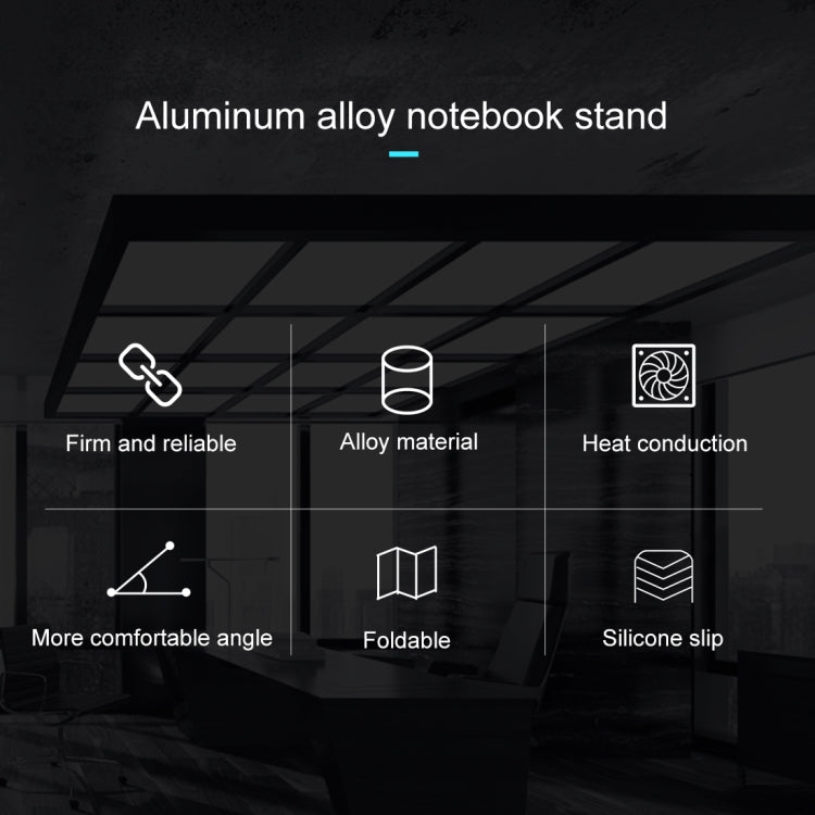 COOLCOLD U2S Portable Foldable Hollow Double Triangle Height Adjustable Aluminum Alloy Bracket for Laptop - free shipping - PMC Jewellery - Order now!