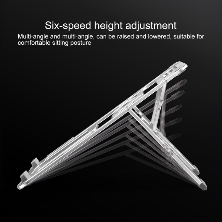 COOLCOLD U2S Portable Foldable Hollow Double Triangle Height Adjustable Aluminum Alloy Bracket for Laptop - free shipping - PMC Jewellery - Order now!