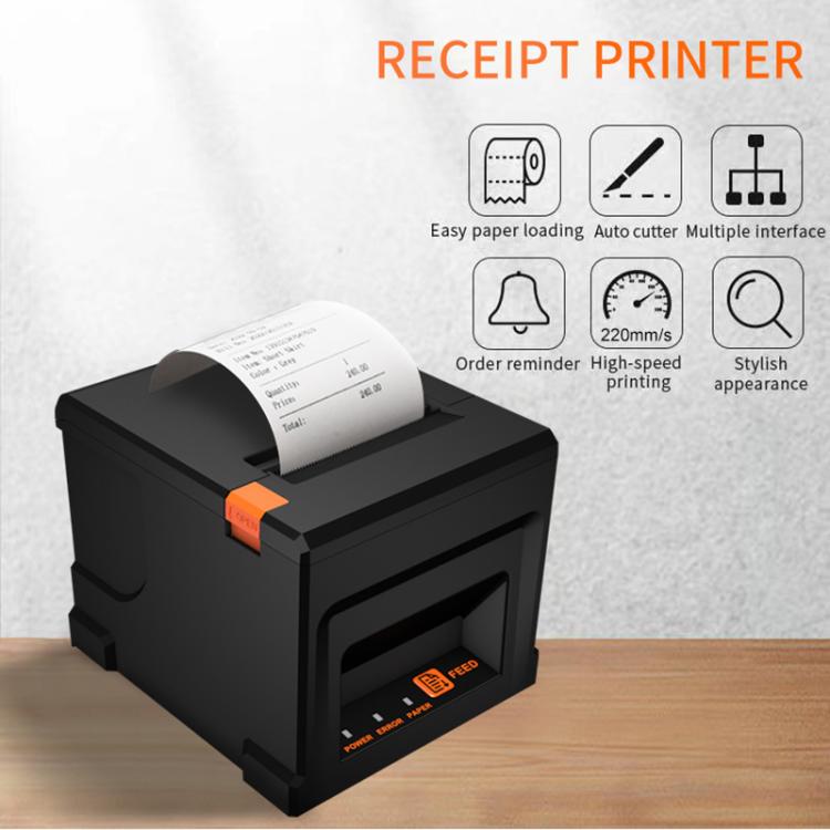 ZJ-8360 II USB and LAN Interface Auto-cutter 80mm Thermal Receipt Printer(US Plug) - Receipt Printers by PMC Jewellery | Online Shopping South Africa | PMC Jewellery | Buy Now Pay Later Mobicred