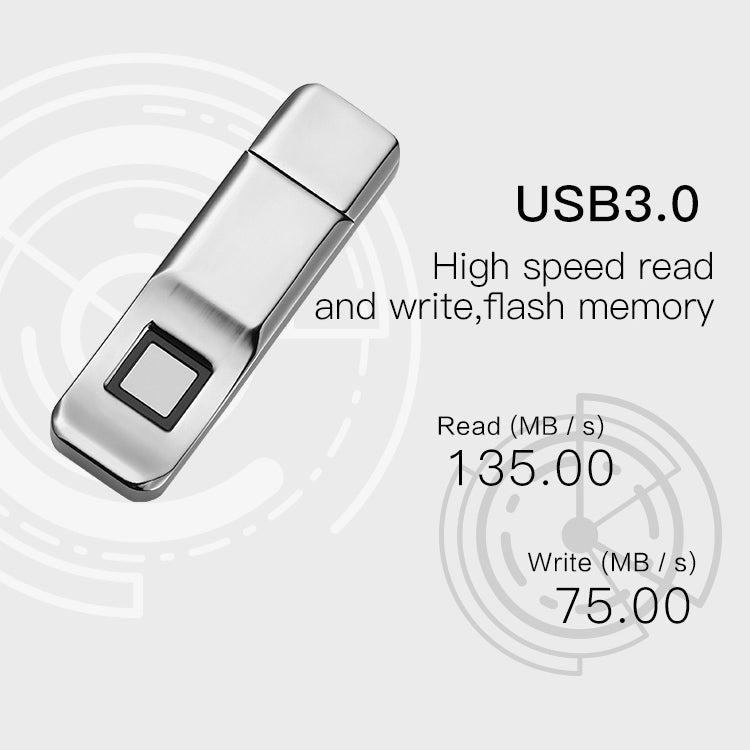 P1 High Speed USB 3.0 32GB Fingerprint Encryption Flash Disk USB Memory Stick Pen Drive U DISK, Write: 75MB/s, Read: 135MB/s - USB Flash Drives by PMC TechLife | Online Shopping South Africa | PMC TechLife | Buy Now Pay Later Mobicred