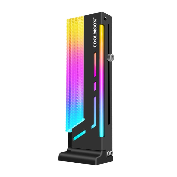 COOLMOON CM-GH2 5V ARGB GPU Holder (Black) - Caddies & Enclosures by COOLMOON | Online Shopping South Africa | PMC TechLife