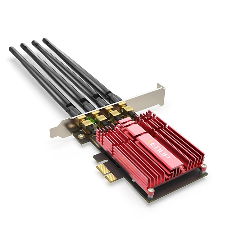 EDUP 9633-800 AC1900Mbps 2.4GHz & 5GHz Dual Band PCI-Express Adapter 4 Antenna External Network Card - free shipping - PMC Jewellery - Order now!