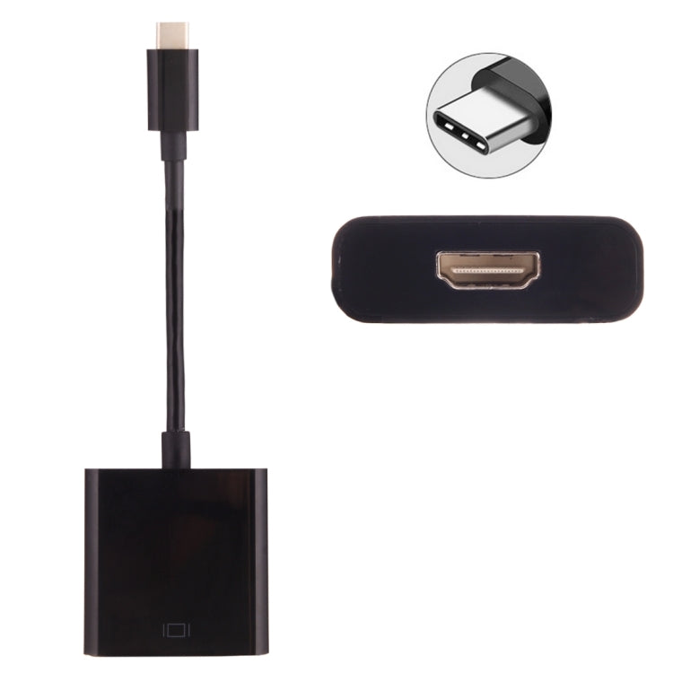 USB-C / Type-C 3.1 Male to HDMI female Adapter Cable, Length: About 10cm, For Galaxy S9 & S9 + & S8 & S8 + & Note 8 / HTC 10 / Huawei Mate 10 & Mate 10 Pro & P20 & P20 Pro / MacBook 12 inch / MacBook Pro - Cable & Adapter by PMC Jewellery | Online Shopping South Africa | PMC Jewellery | Buy Now Pay Later Mobicred