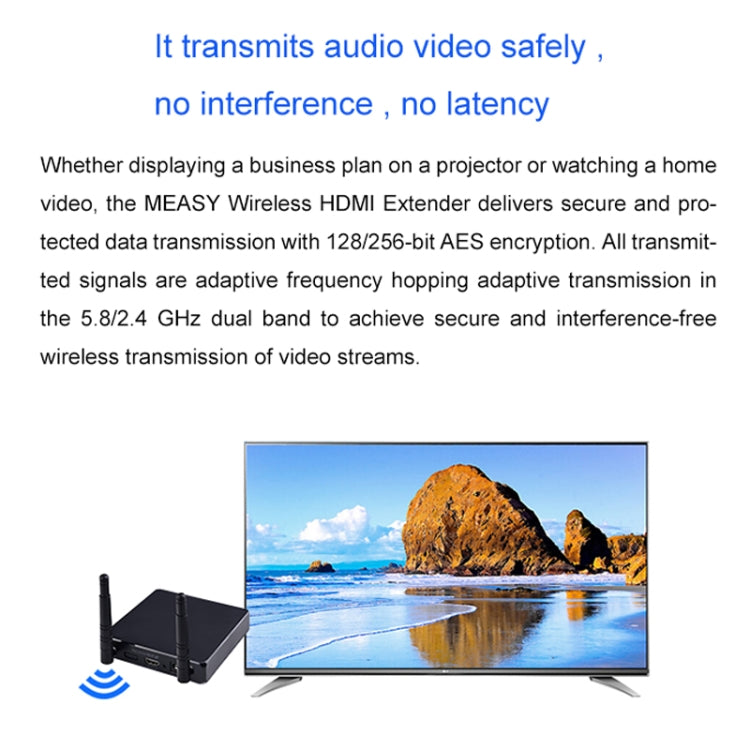 Measy FHD686-2 Full HD 1080P 3D 2.4GHz / 5.8GHz Wireless HD Multimedia Interface Extender 1 Transmitter + 2 Receiver, Transmission Distance: 200m(US Plug) - free shipping - PMC Jewellery - Order now!