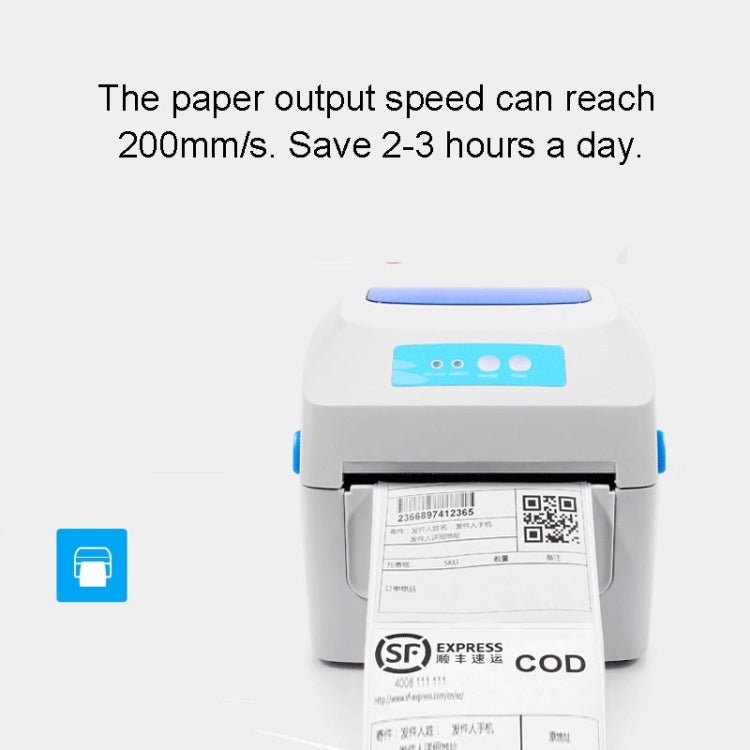 GPRINTER GP1324D Bluetooth USB Port Thermal Automatic Calibration Barcode Printer, Max Supported Thermal Paper Size: 104 x 2286mm - free shipping - PMC Jewellery - Order now!