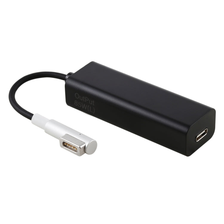 AnyWatt 85W USB-C / Type-C Female to 5 Pin MagSafe 1 Male L Head Series Charge Adapter Converter for MacBook (Black) - Cable & Adapter by PMC Jewellery | Online Shopping South Africa | PMC Jewellery | Buy Now Pay Later Mobicred