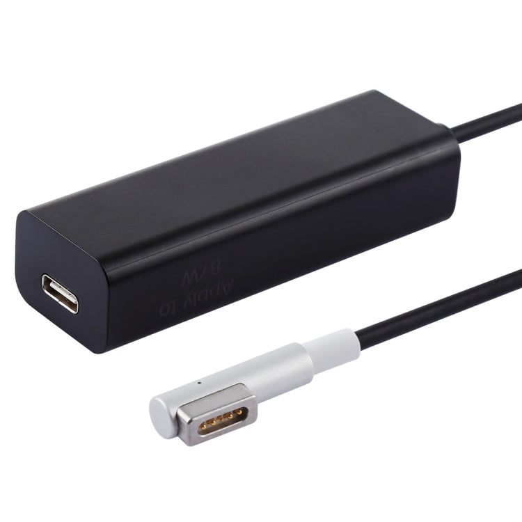 AnyWatt 85W USB-C / Type-C Female to 5 Pin MagSafe 1 Male L Head Series Charge Adapter Converter for MacBook (Black) - Cable & Adapter by PMC Jewellery | Online Shopping South Africa | PMC Jewellery | Buy Now Pay Later Mobicred