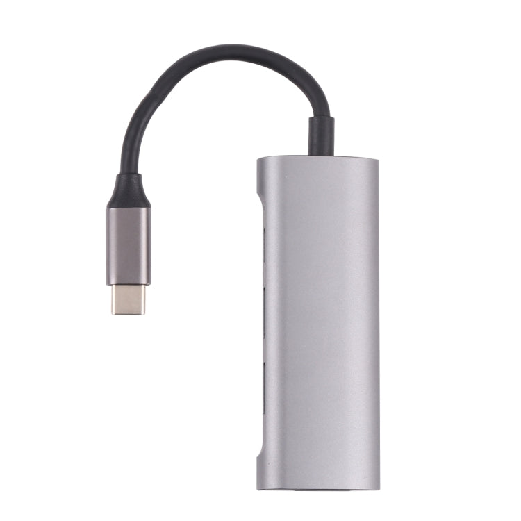 T-811 4 in 1 USB-C / Type-C to 3 USB 3.0 + USB-C / Type-C Ports HUB Docking Station - USB HUB by PMC TechLife | Online Shopping South Africa | PMC TechLife