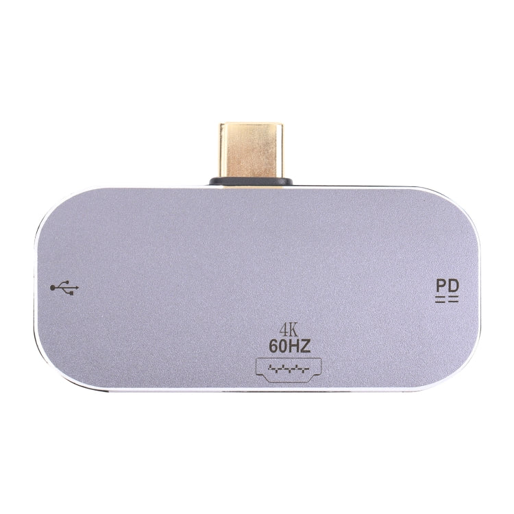 3 in 1 USB-C / Type-C Male to USB-C / Type-C Charging + USB + 4K 60Hz HDMI Female Adapter - Cable & Adapters by PMC TechLife | Online Shopping South Africa | PMC TechLife | Buy Now Pay Later Mobicred