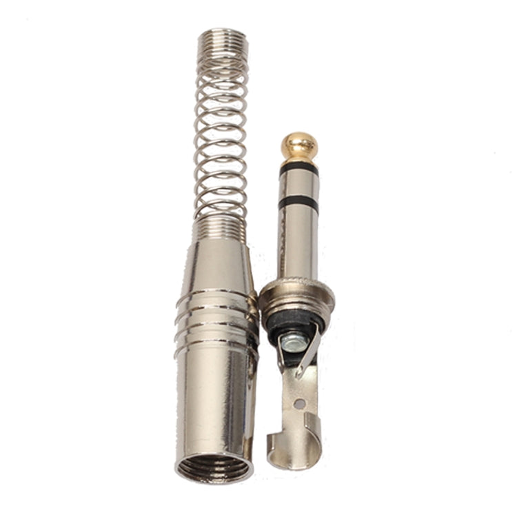 5 PCS 6.35mm Metal Audio Plug Stereo Microphone Cord Plug - Microphone Audio Cable & Connector by PMC TechLife | Online Shopping South Africa | PMC TechLife | Buy Now Pay Later Mobicred