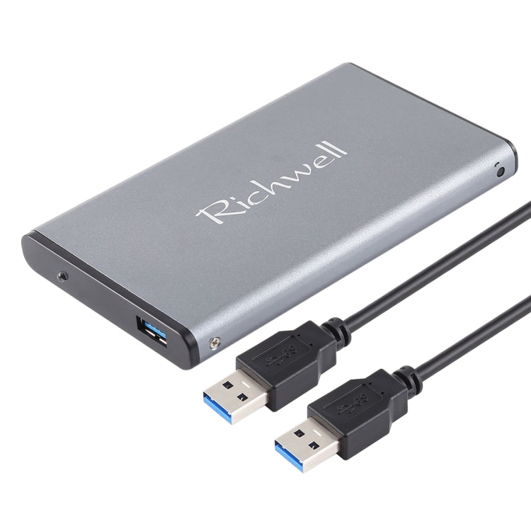 Richwell SATA R2-SATA-1TGB 1TB 2.5 inch USB3.0 Super Speed Interface Mobile Hard Disk Drive(Grey) - free shipping - PMC Jewellery - Order now!