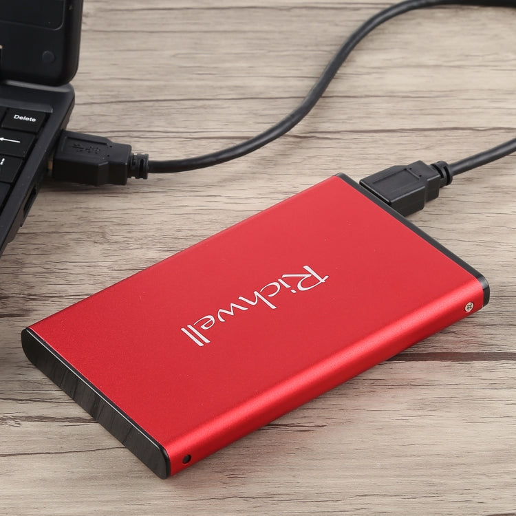 Richwell SATA R2-SATA-250GB 250GB 2.5 inch USB3.0 Super Speed Interface Mobile Hard Disk Drive(Red) - free shipping - PMC Jewellery - Order now!