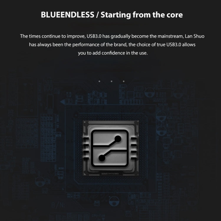 Blueendless U23Q SATA 2.5 inch Micro B Interface HDD Enclosure with USB-C / Type-C to USB-C / Type-C Cable, Support Thickness: 1cm or less - free shipping - PMC Jewellery - Order now!