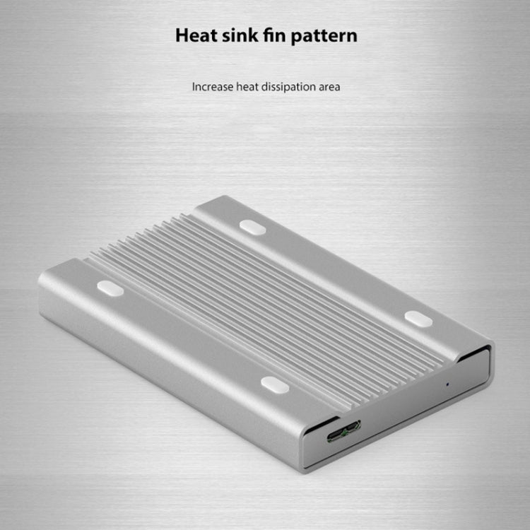 Blueendless U23Q SATA 2.5 inch Micro B Interface HDD Enclosure with USB-C / Type-C to USB-C / Type-C Cable, Support Thickness: 1cm or less - free shipping - PMC Jewellery - Order now!