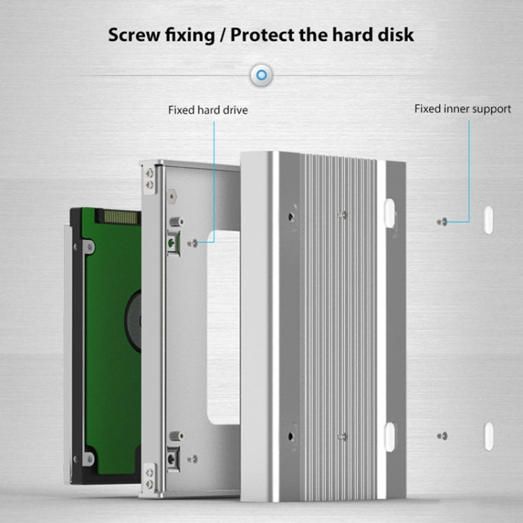 Blueendless U23Q SATA 2.5 inch Micro B Interface HDD Enclosure with USB-C / Type-C to USB-C / Type-C Cable, Support Thickness: 1cm or less - free shipping - PMC Jewellery - Order now!
