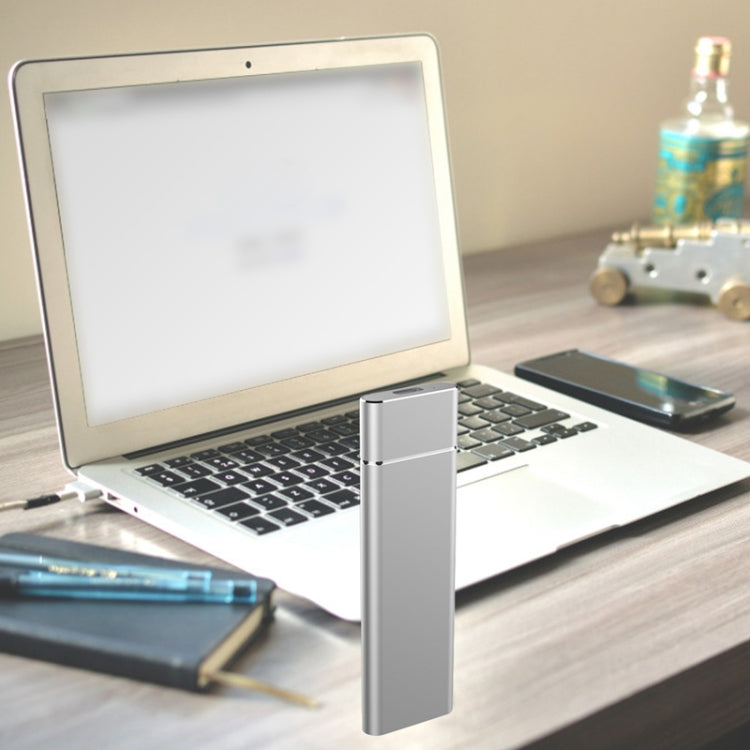 M.2 NGFF to USB-C / Type-C USB 3.1 Interface Aluminum Alloy SSD Enclosure (Silver) - HDD Enclosure by PMC TechLife | Online Shopping South Africa | PMC TechLife | Buy Now Pay Later Mobicred