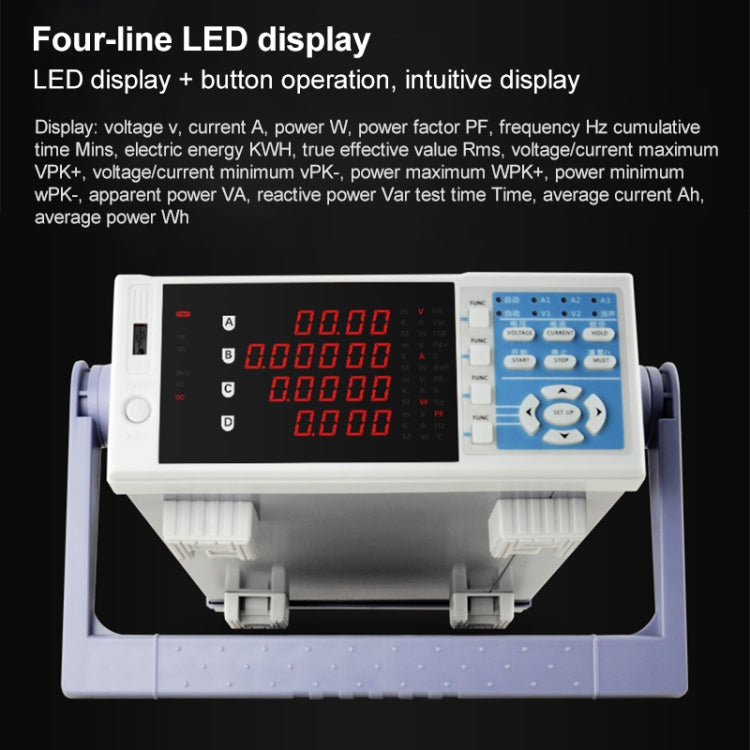 DCUU PM310 Intelligent Electrical Parameters Measuring Instrument (EU Plug) - Current & Voltage Tester by PMc TechLife | Online Shopping South Africa | PMc TechLife | Buy Now Pay Later Mobicred