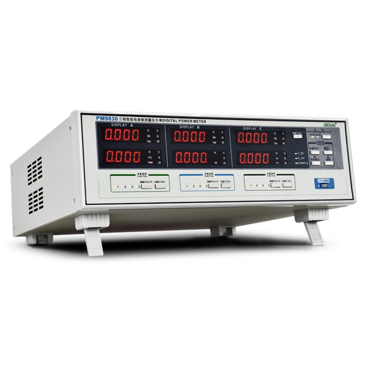 DCUU PM9830 500V 40A Three Phase Digital AC Voltage Current Power Factor & Power Meter (US Plug) - Current & Voltage Tester by PMc TechLife | Online Shopping South Africa | PMc TechLife | Buy Now Pay Later Mobicred