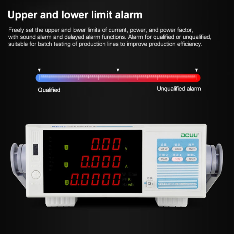 DCUU PM9915 Intelligent Electrical Parameters Measuring Instrument (US Plug) - Current & Voltage Tester by PMC TechLife | Online Shopping South Africa | PMC TechLife | Buy Now Pay Later Mobicred