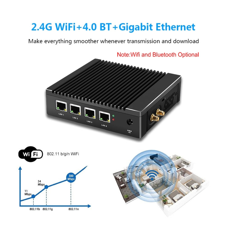 K660G4 Windows and Linux System Mini PC without Memory & SSD & WiFi, Intel Celeron Processor N2840 Quad-Core 2M Cache,1.83GHz, up to 2.25GHz - Windows Mini PCs by PMC TechLife | Online Shopping South Africa | PMC TechLife | Buy Now Pay Later Mobicred